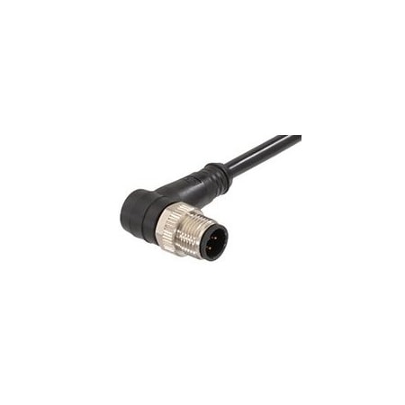 Woodhead Micro-Change (M12) Single-Ended Cordset With Knurled Hexnut, 5 Pole 805007B30M100